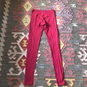 Lululemon Red Wunderunder Leggings